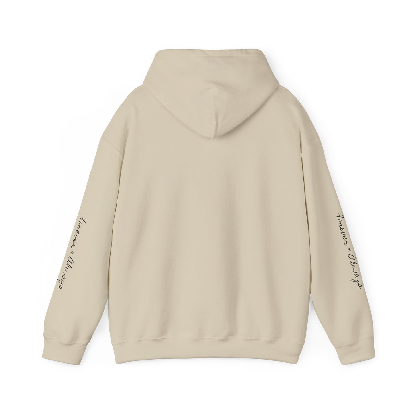 Hoodie - 'Love Forever & Always' Heart Script Pullover