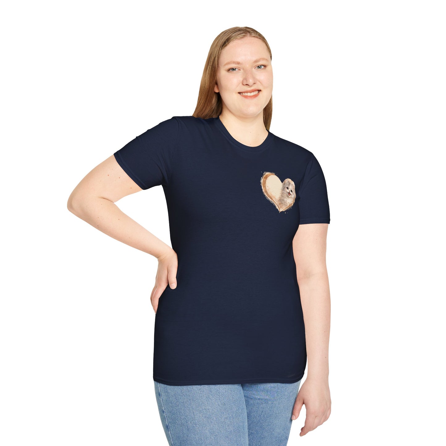 Kitty in My Heart T-Shirt — Cute Cat Graphic Tee for Cat Lovers