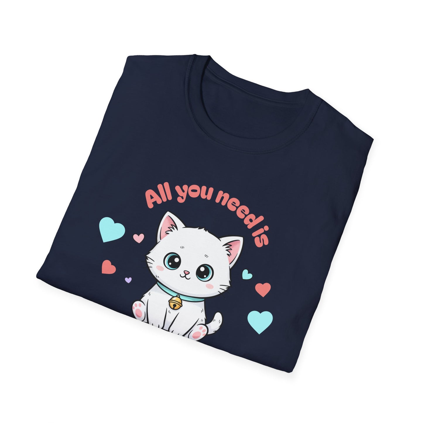 Cat 'All You Need Is Love' T-Shirt