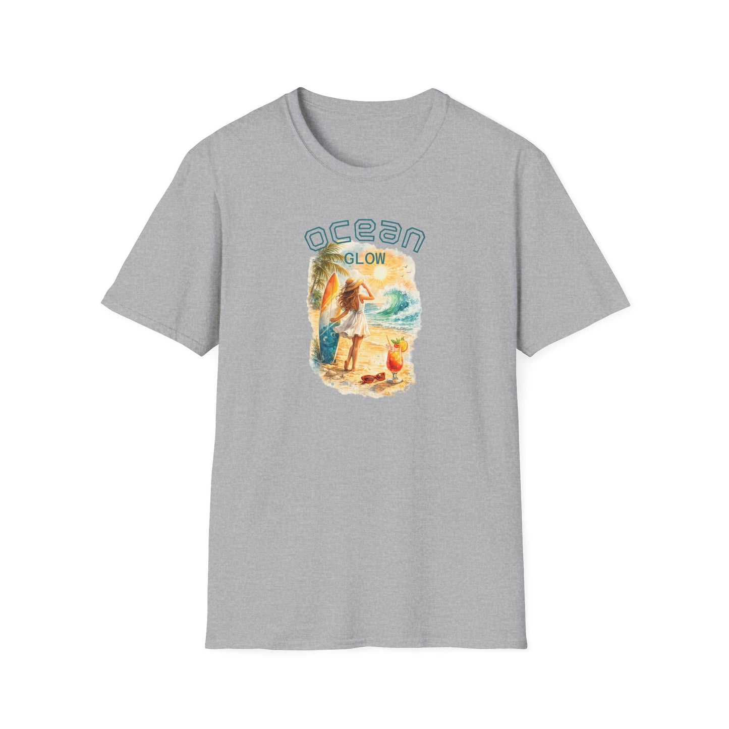 Ocean Glow T-Shirt — Luminous Coastal Graphic Tee