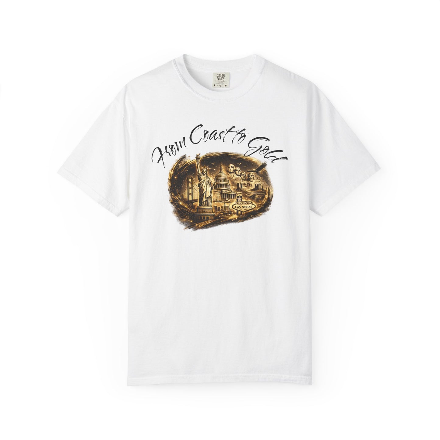 T-Shirt — 'From Coast to Cackle' Vintage Beach Scene Graphic Tee