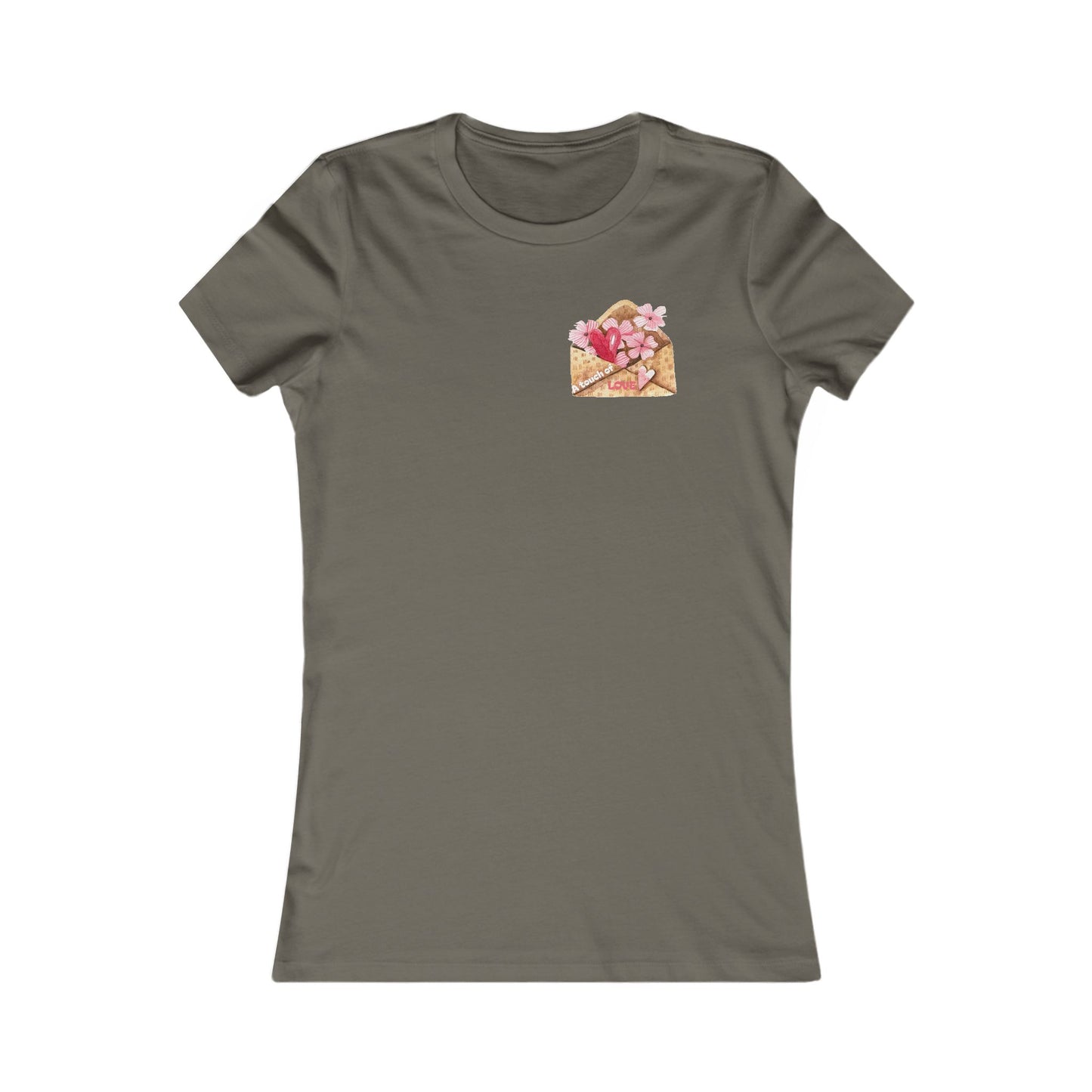 Women's Favorite Tee — "A Touch of LOVE" Graphic Tee