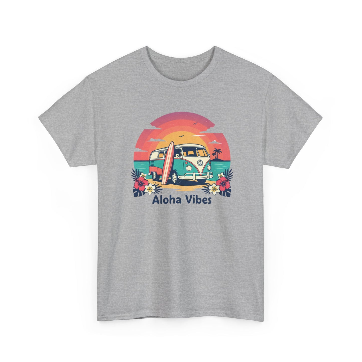 Aloha Vibes Tee — Retro Surf Van Graphic T-Shirt