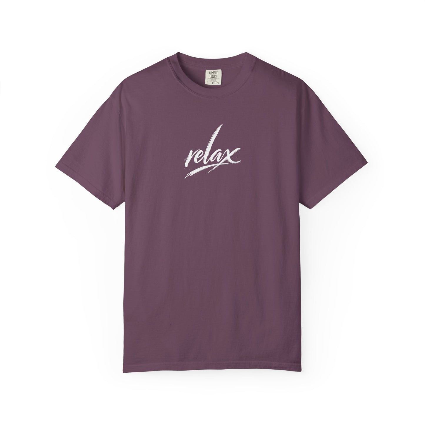 Relax Classic Garment-Dyed T-Shirt — Minimal White Crew Tee