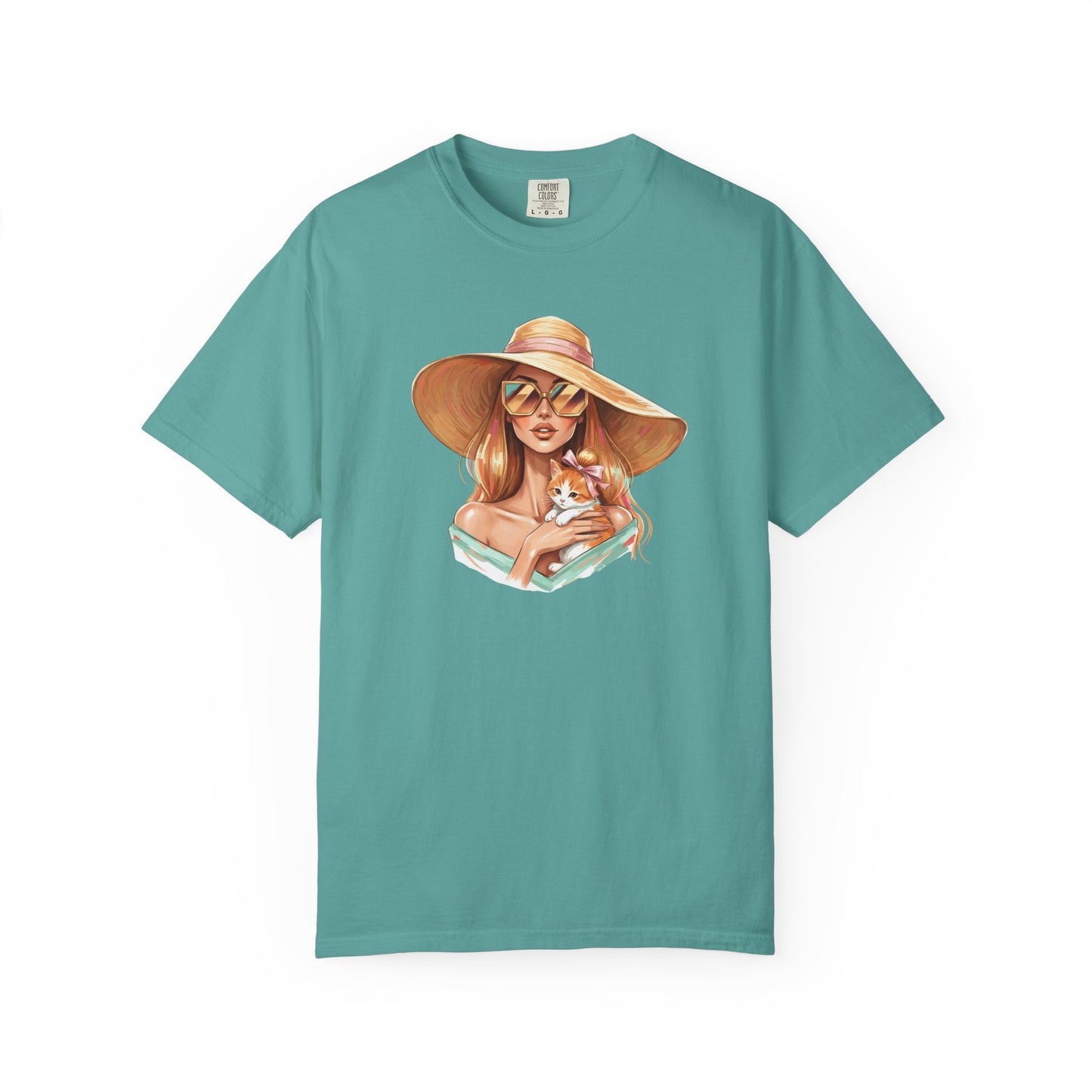 Fashion Icon Hugging Cat T-Shirt