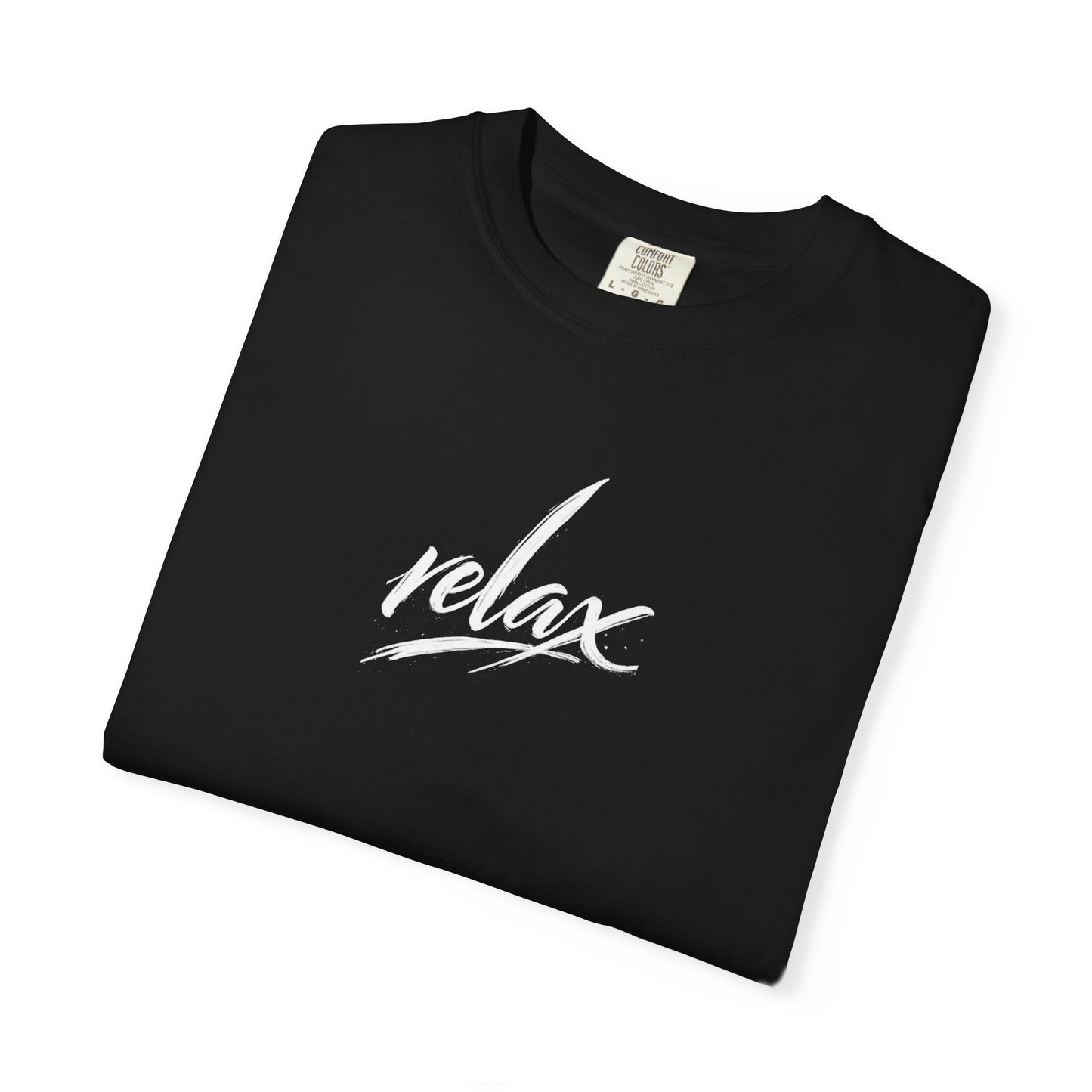 Relax Classic Garment-Dyed T-Shirt — Minimal White Crew Tee