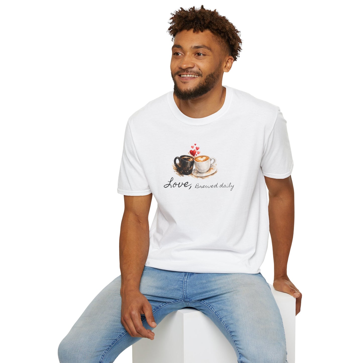 Love Brewed Daily" T-Shirt — Coffee Lover Tee