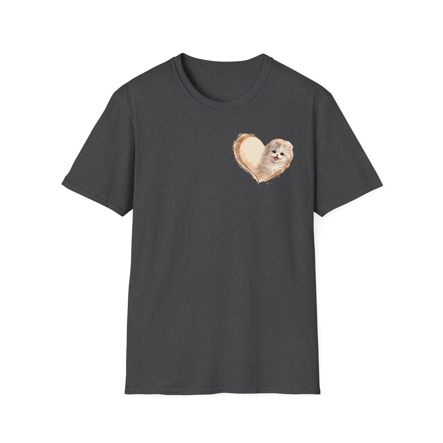 Kitty in My Heart T-Shirt — Cute Cat Graphic Tee for Cat Lovers