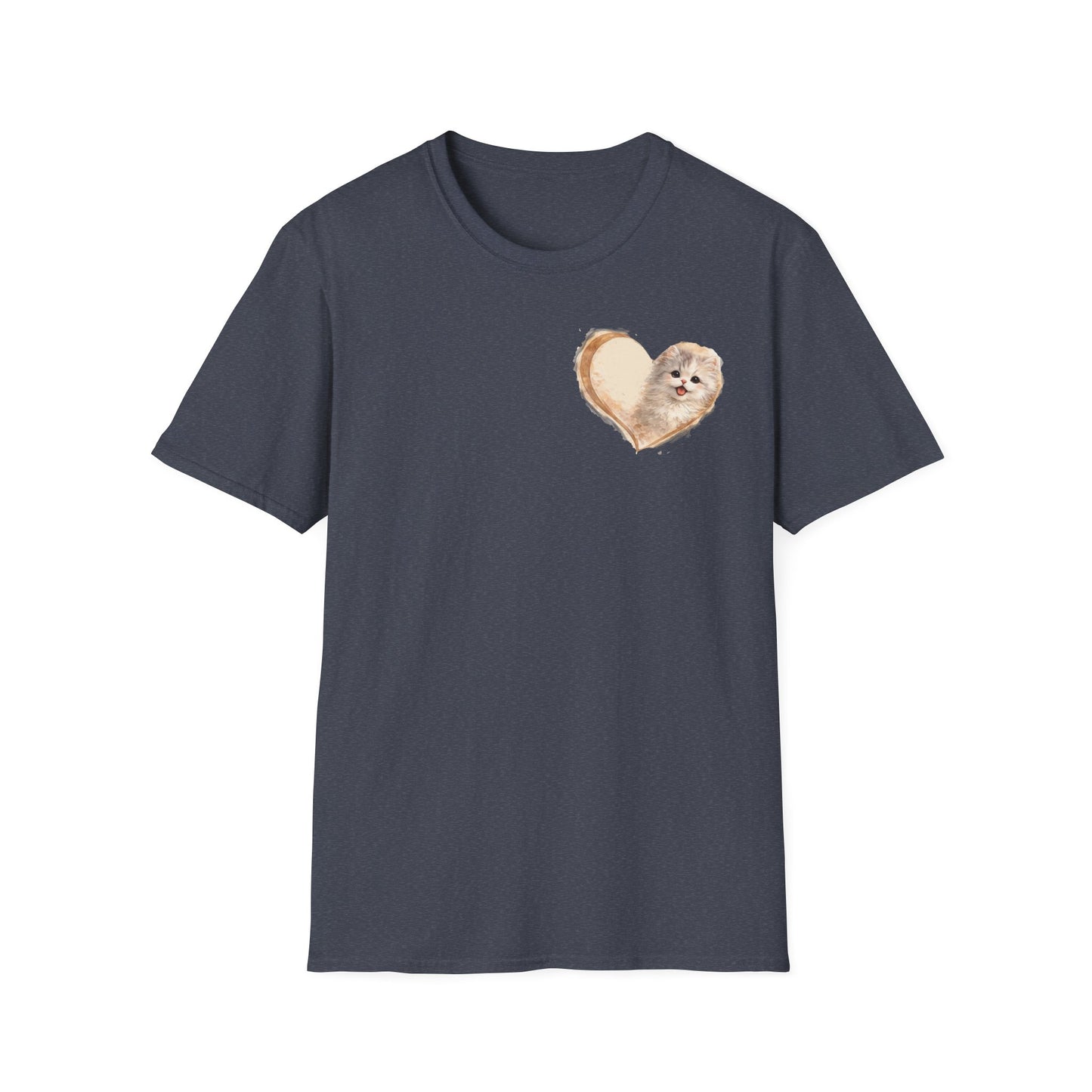 Kitty in My Heart T-Shirt — Cute Cat Graphic Tee for Cat Lovers