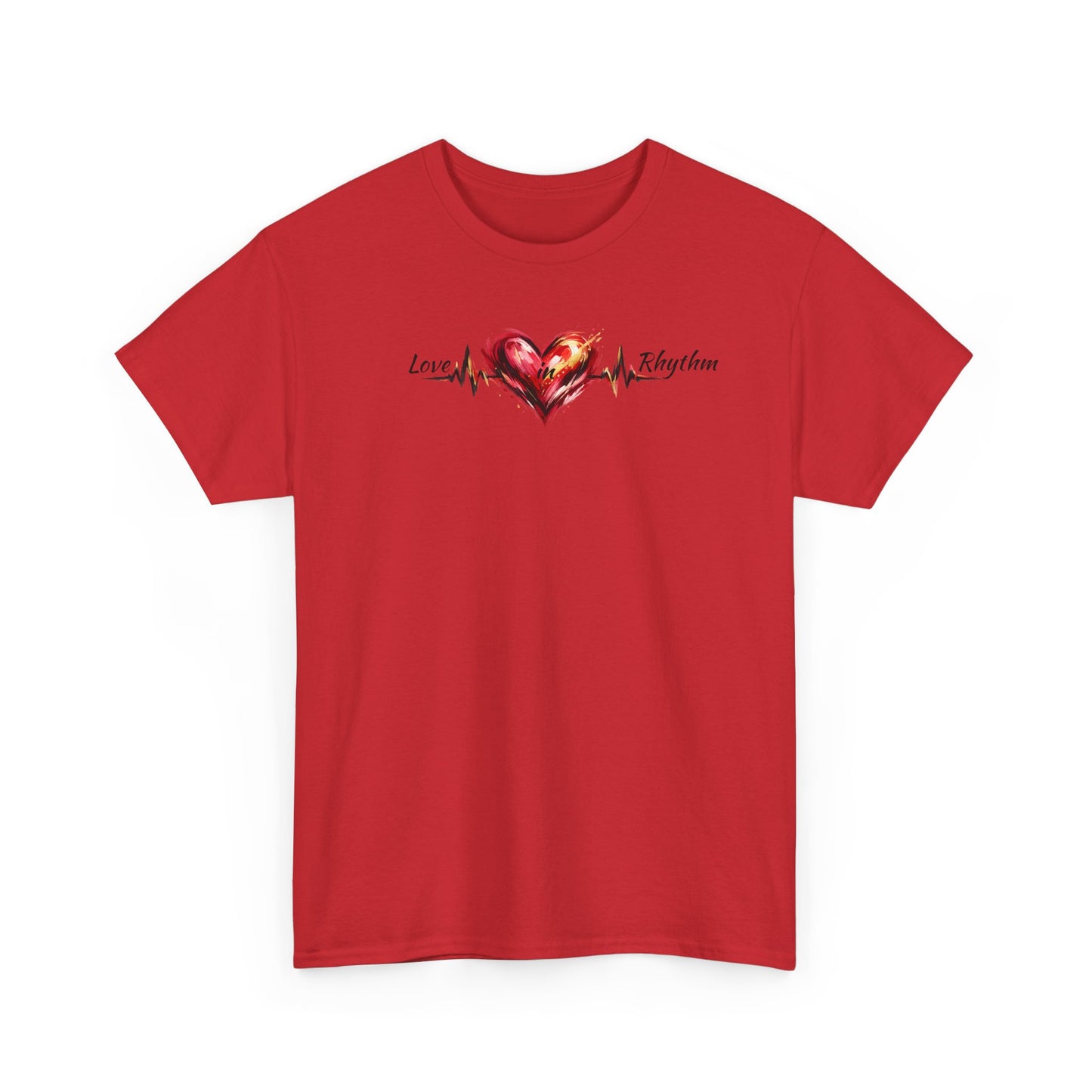 Love in Rhythm T-Shirt — Romantic Typography Tee