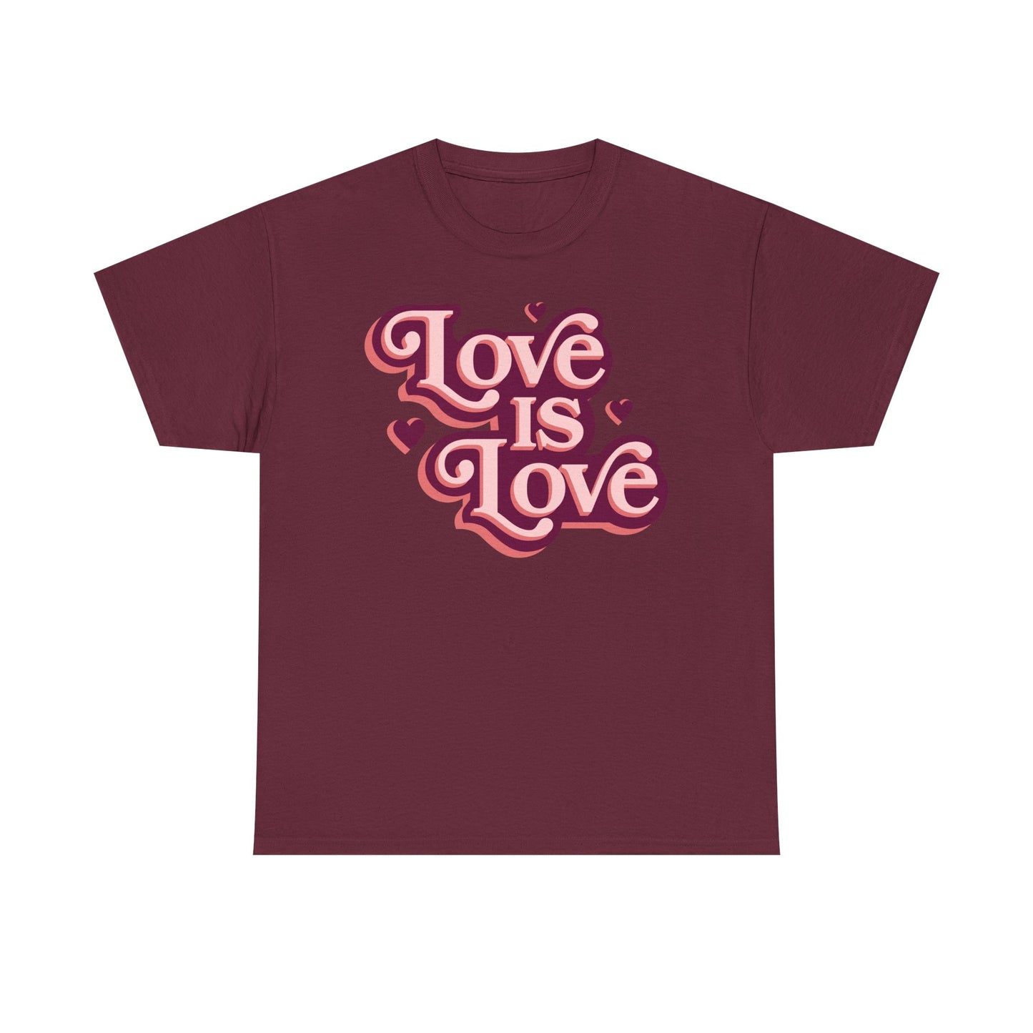 Love Is Love T-Shirt — Retro Heart Pride Tee