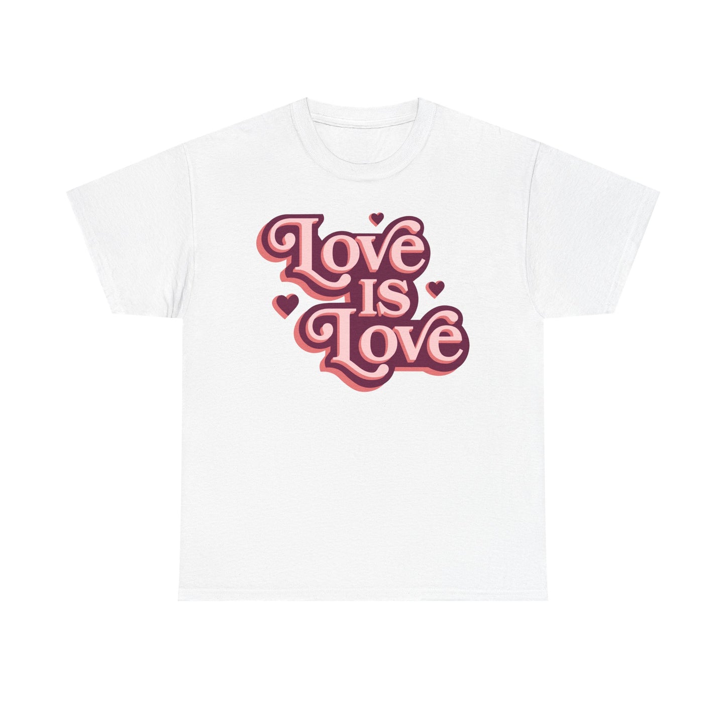 Love Is Love T-Shirt — Retro Heart Pride Tee