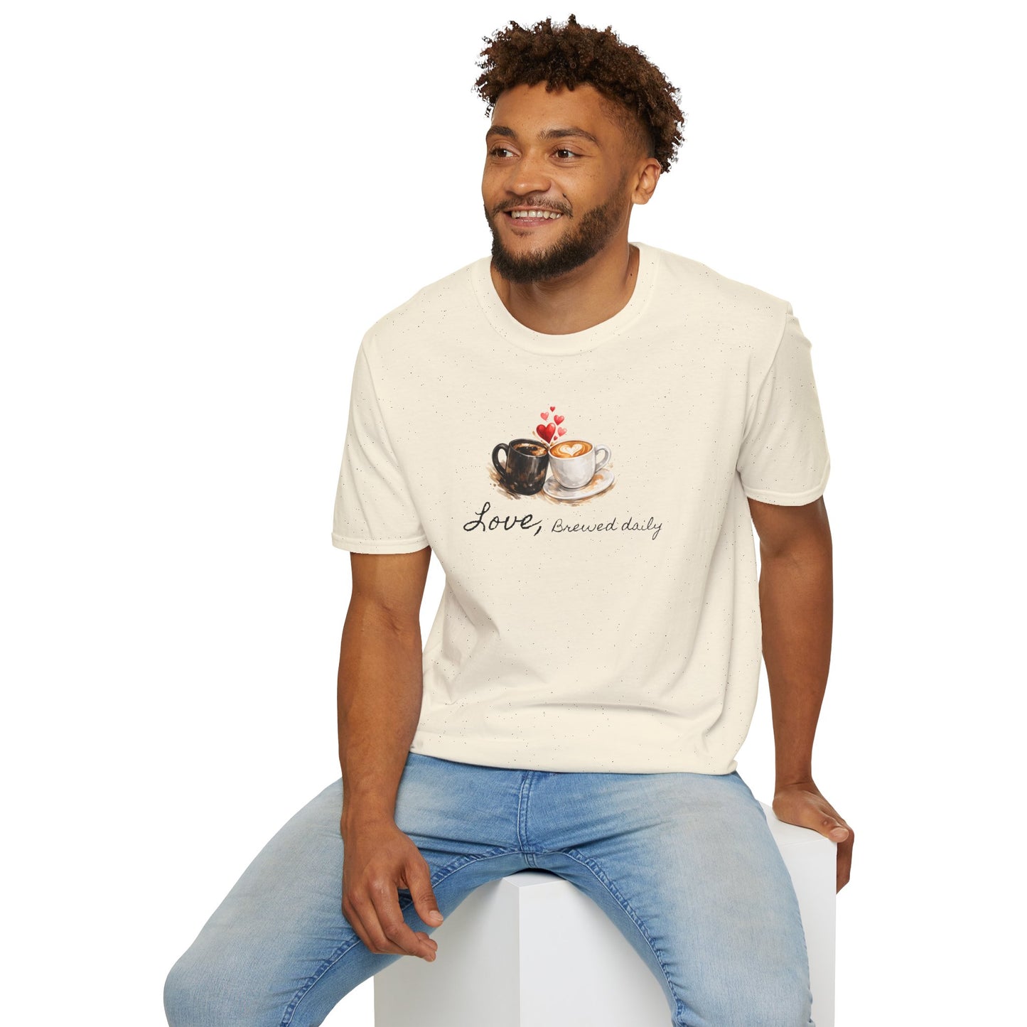 Love Brewed Daily" T-Shirt — Coffee Lover Tee