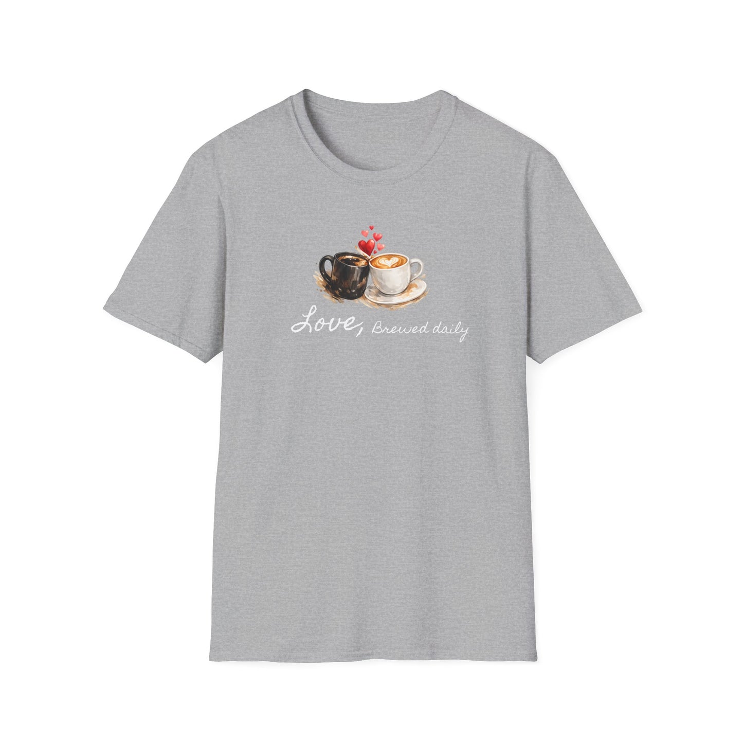 Love Brewed Daily" T-Shirt — Coffee Lover Tee