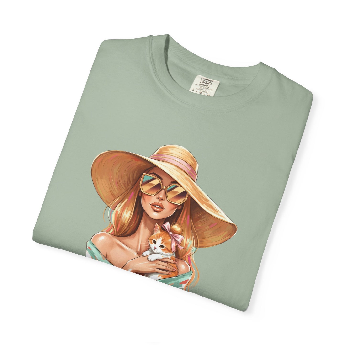 Fashion Icon Hugging Cat T-Shirt