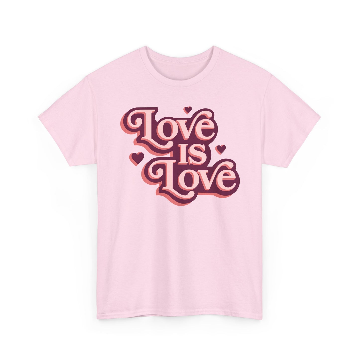 Love Is Love T-Shirt — Retro Heart Pride Tee