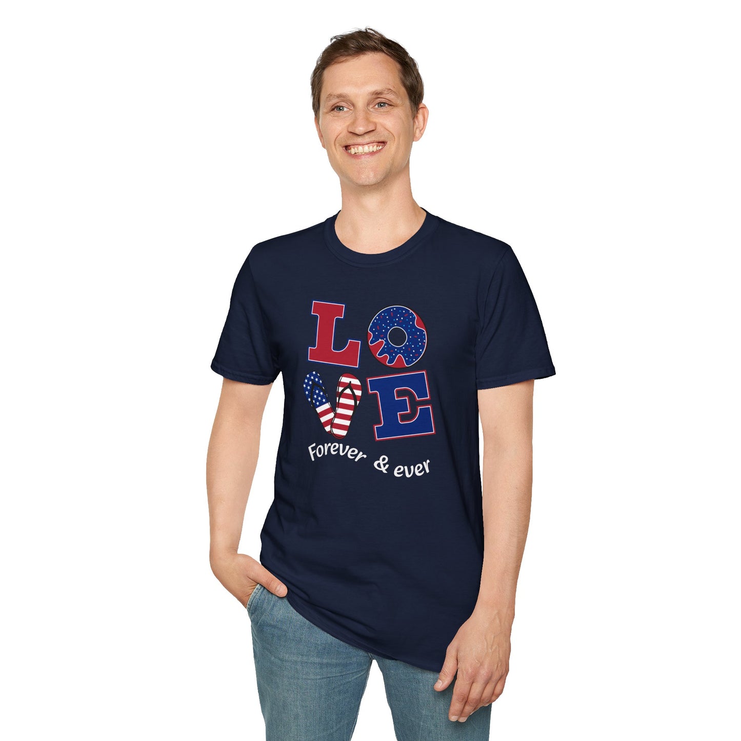 Patriotic "LOVE Forever & Ever" T-Shirt
