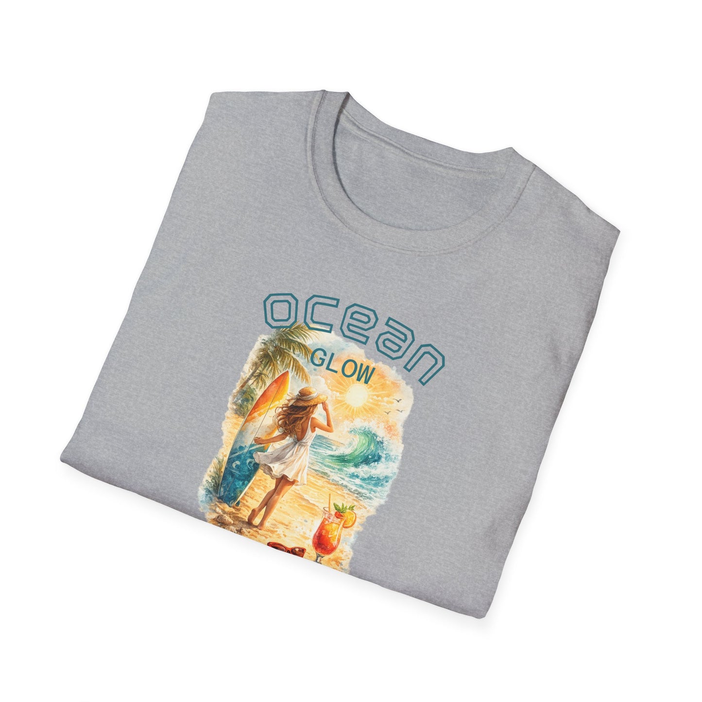Ocean Glow T-Shirt — Luminous Coastal Graphic Tee