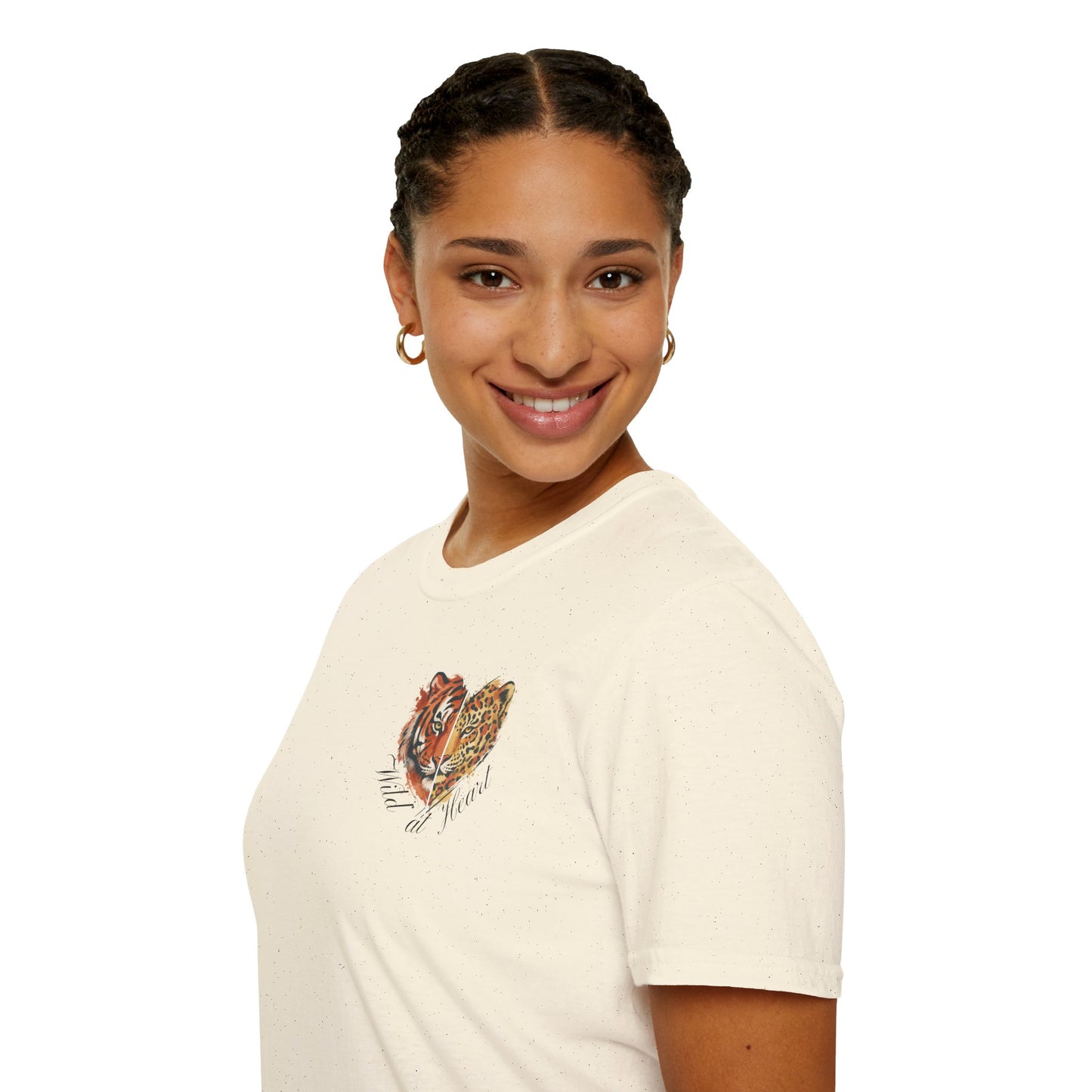 Wild at Heart T-Shirt — Watercolor Leopard Heart Graphic Tee