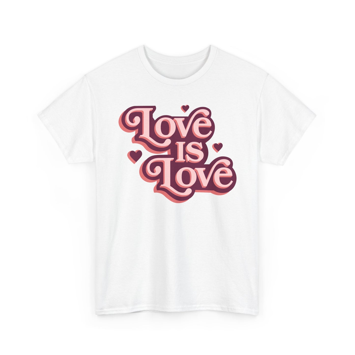 Love Is Love T-Shirt — Retro Heart Pride Tee