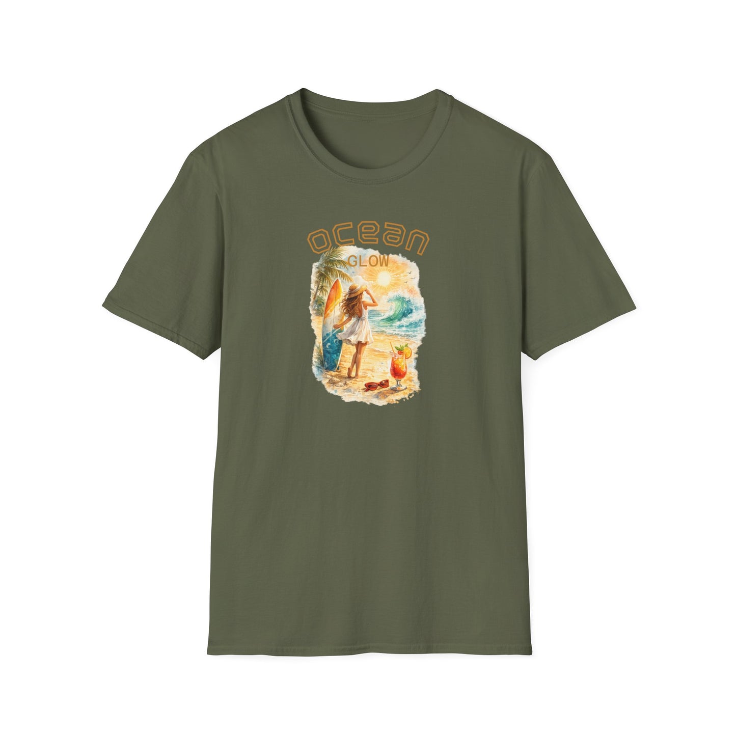 Ocean Glow T-Shirt — Luminous Coastal Graphic Tee