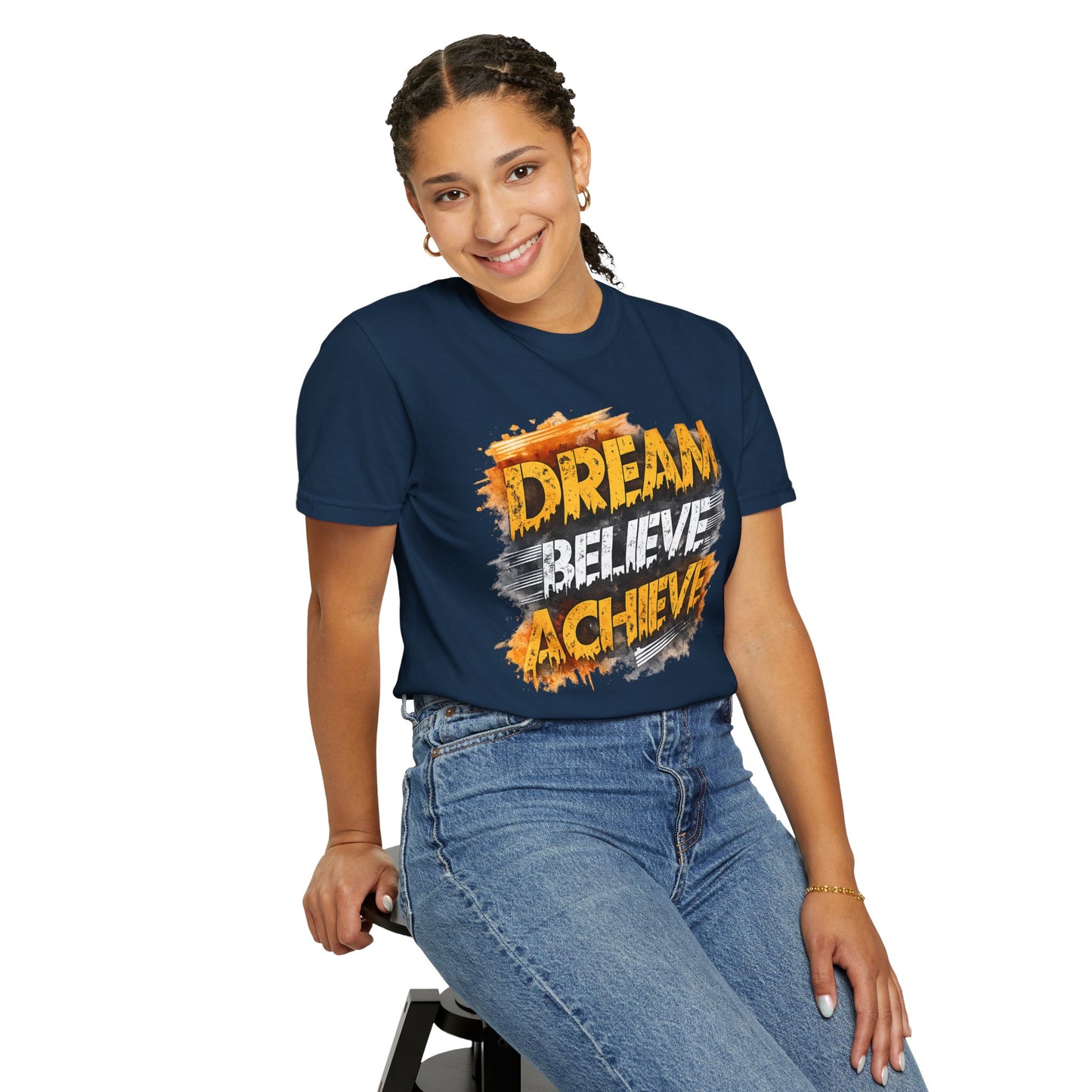 Dream Believe Achieve T-Shirt — Inspirational Motivational Tee
