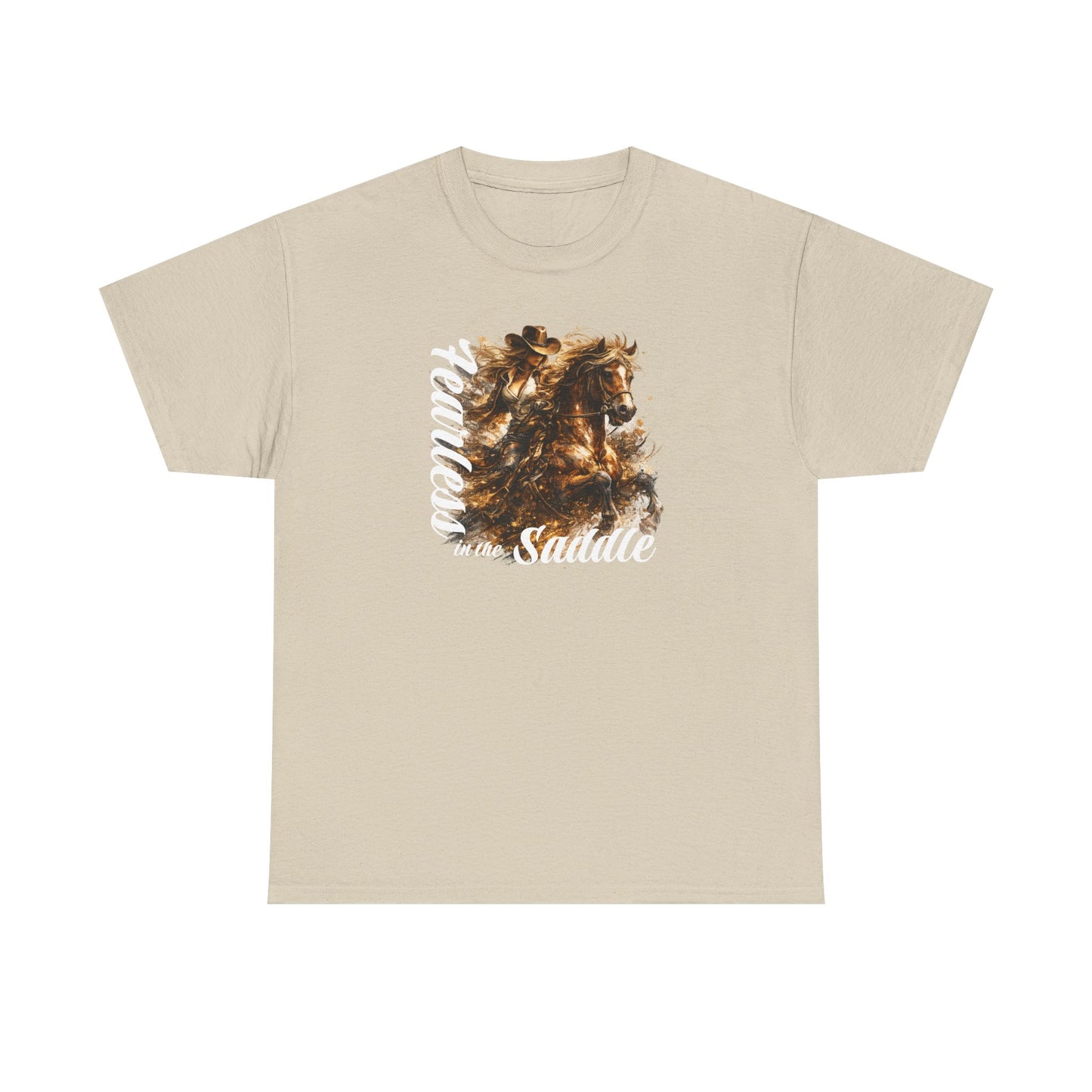 T-Shirt — 'Freedom in the Saddle' Horse Rider Graphic Tee
