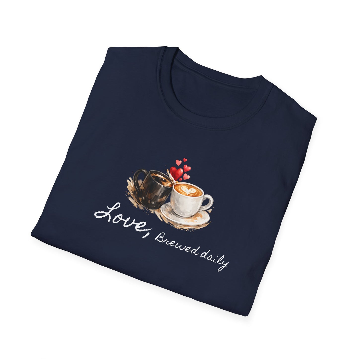 Love Brewed Daily" T-Shirt — Coffee Lover Tee