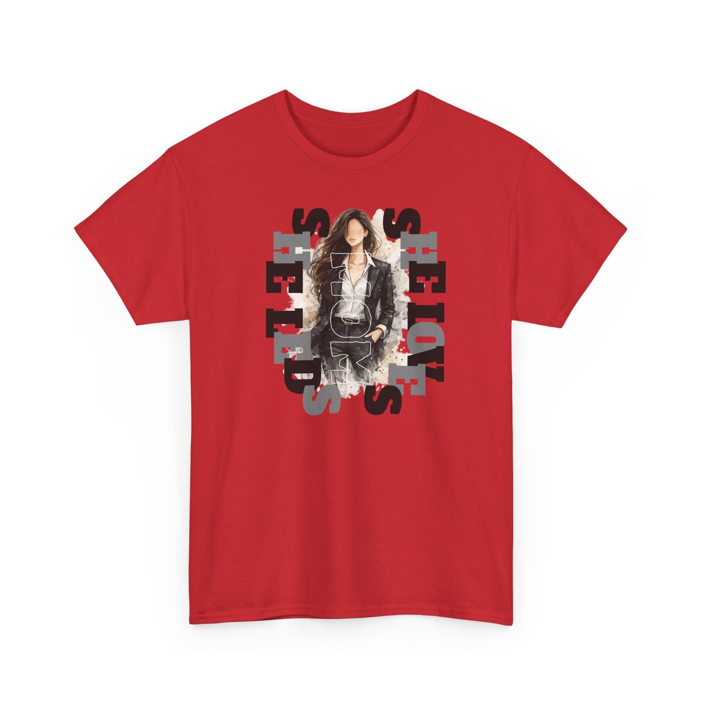 She Leads She Loves Graphic Tee — Feminine Empowerment T-Shirt
