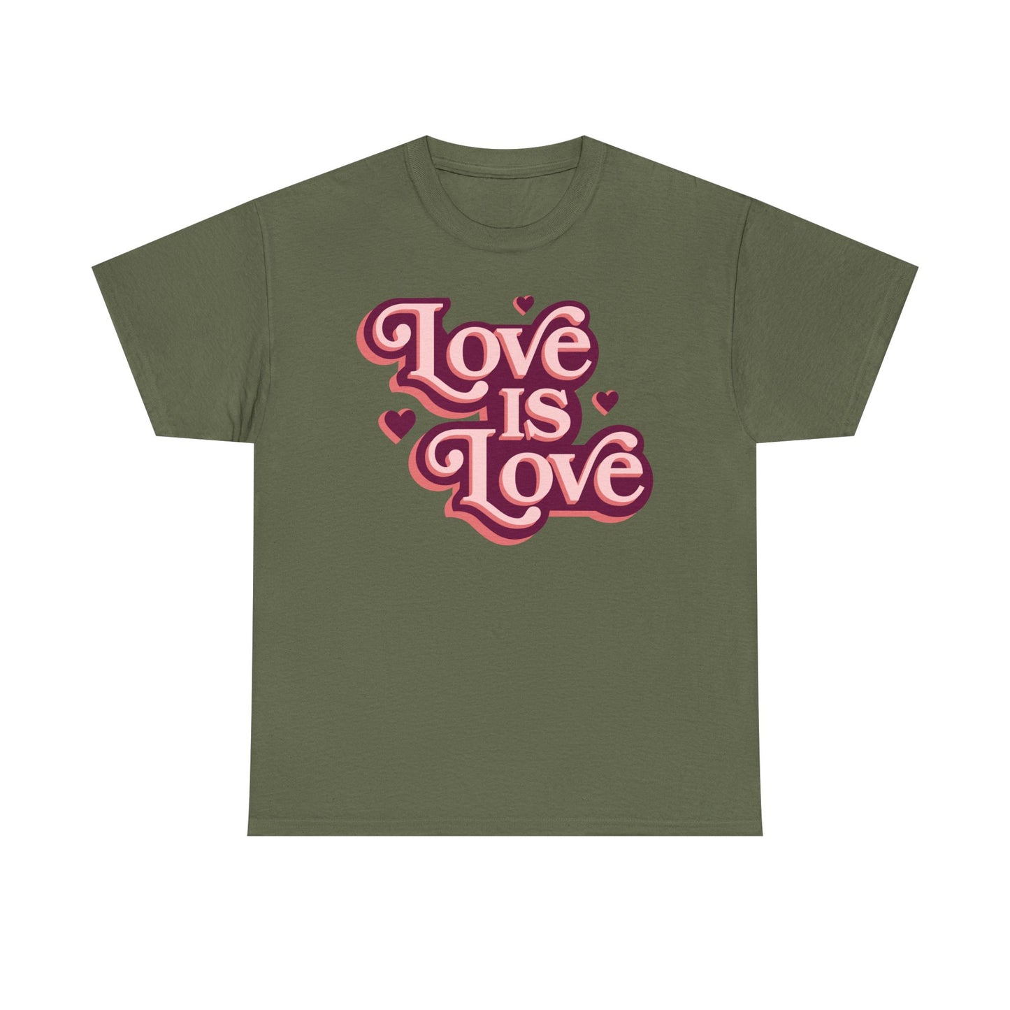 Love Is Love T-Shirt — Retro Heart Pride Tee