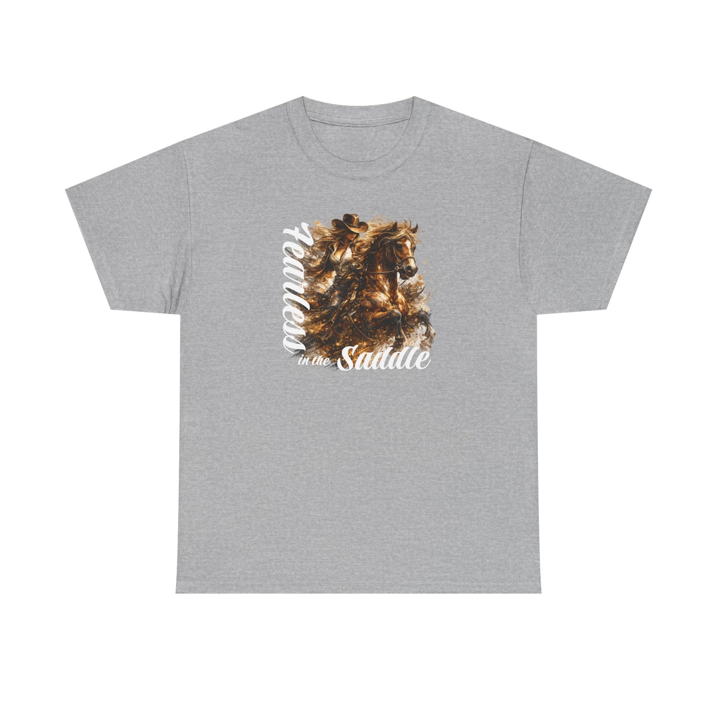 T-Shirt — 'Freedom in the Saddle' Horse Rider Graphic Tee