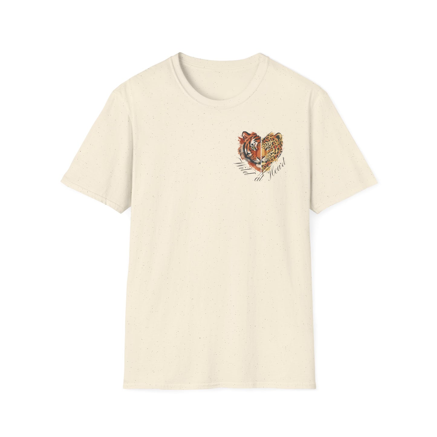 Wild at Heart T-Shirt — Watercolor Leopard Heart Graphic Tee