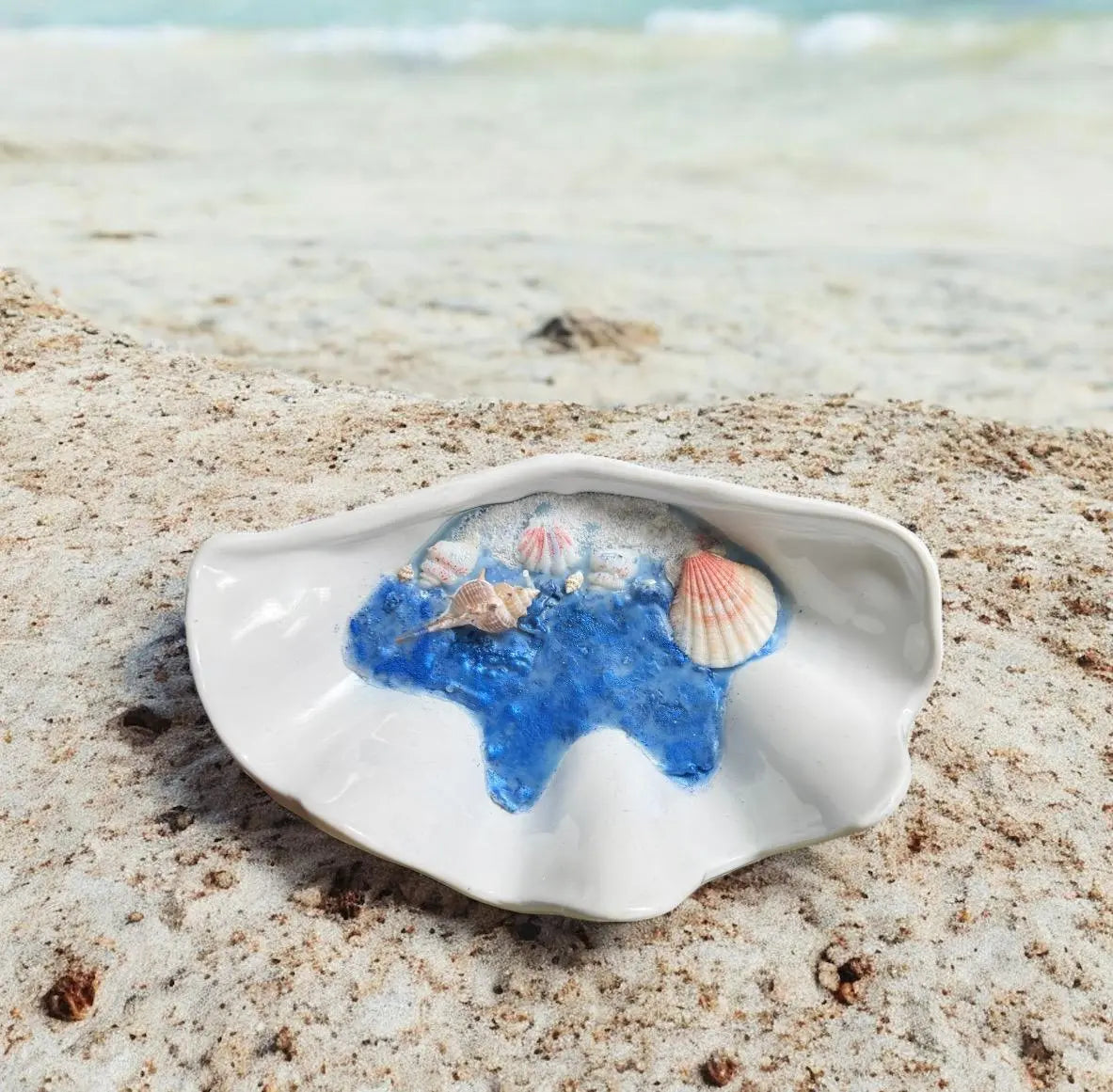 Seashell Candle: Beach Wedding Favor, Nautical Home Decor MehrArt collections