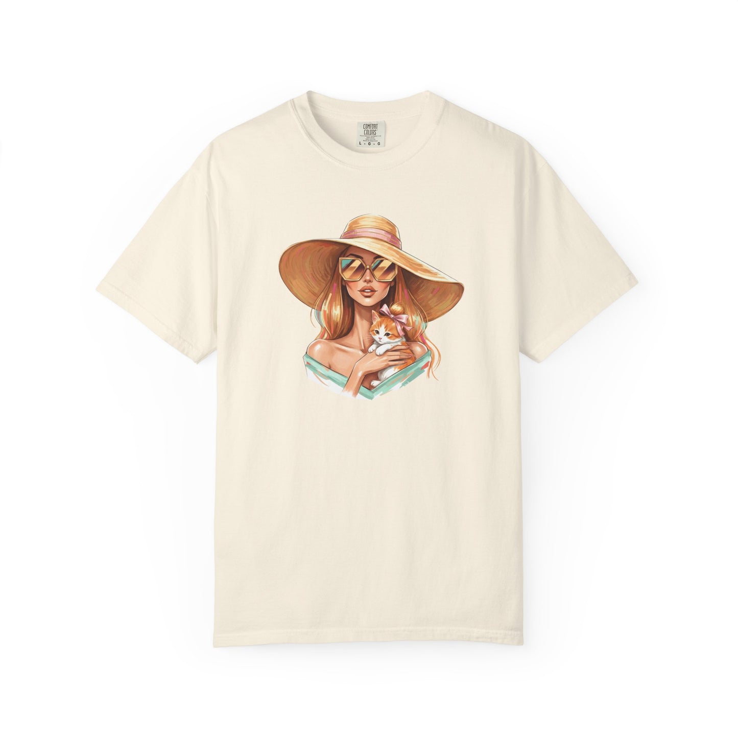 Fashion Icon Hugging Cat T-Shirt