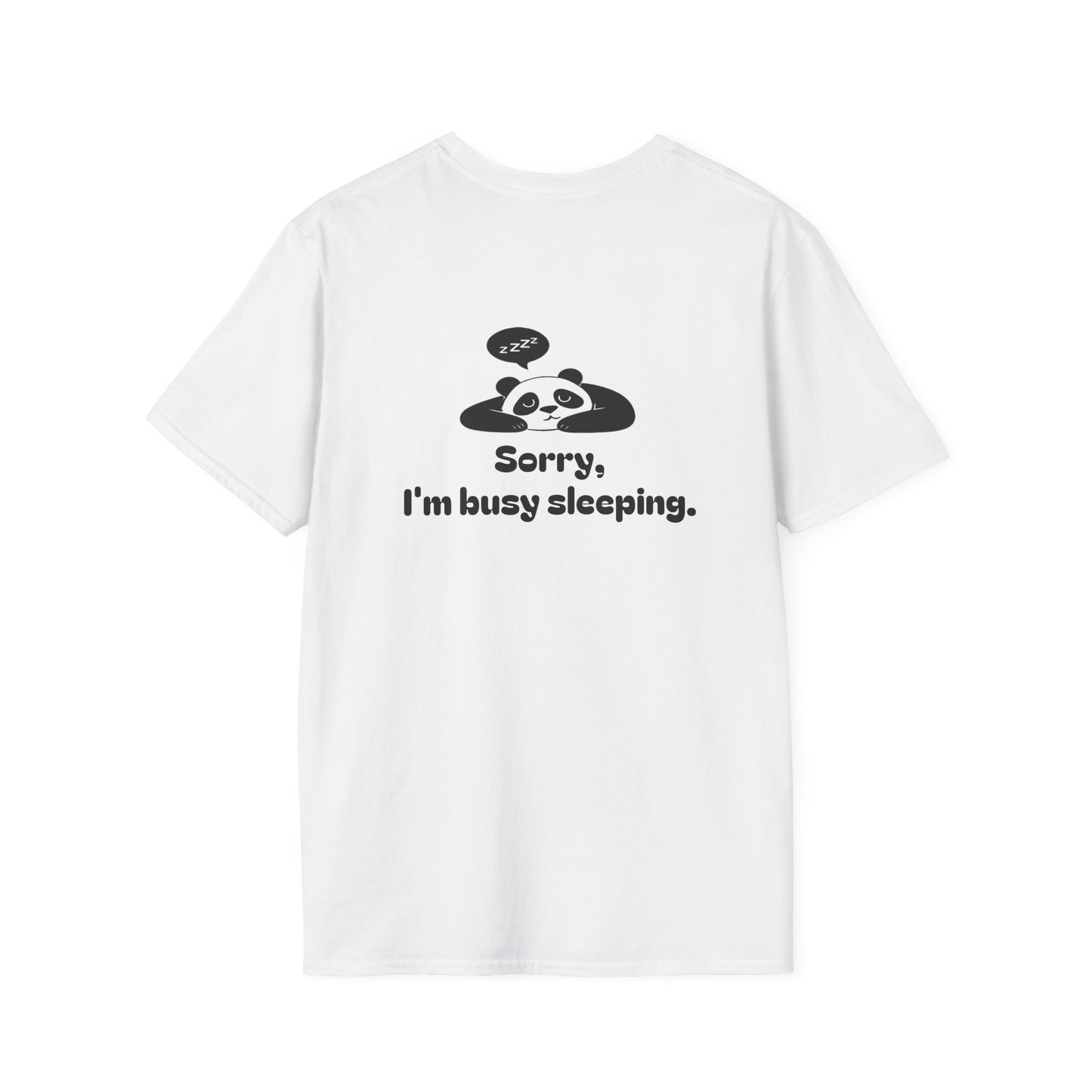 Panda Sleep Tee — “Why fall in love? when sleep loves you back?” Cute Nap-Lover T-Shirt