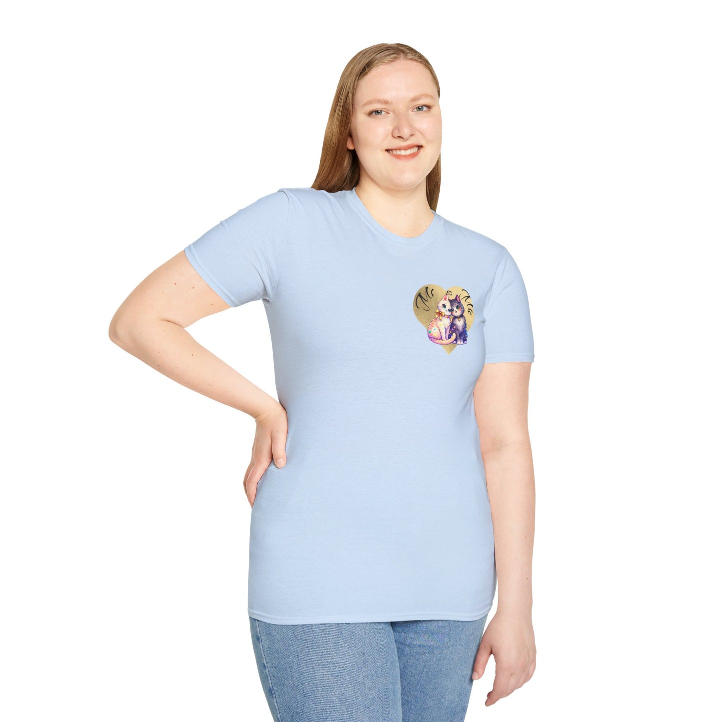 Heart Paw Print T-Shirt — Cute Cat & Dog Love Graphic Tee