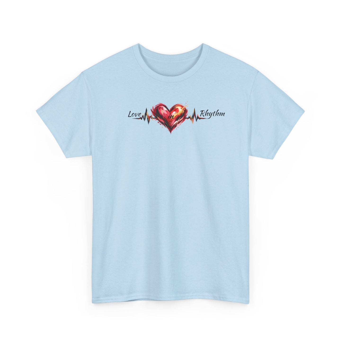 Love in Rhythm T-Shirt — Romantic Typography Tee