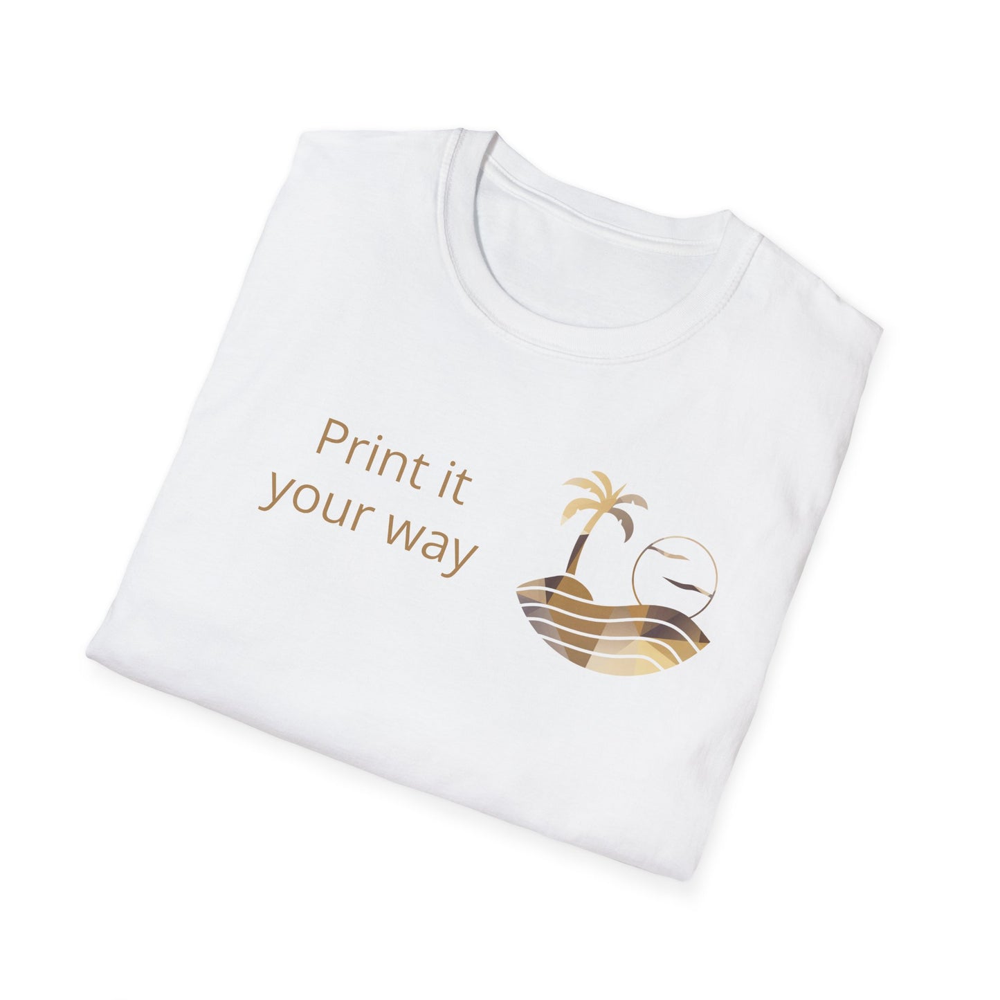 Desert Sunset T-Shirt — "Print It Your Way" Customizable Tee
