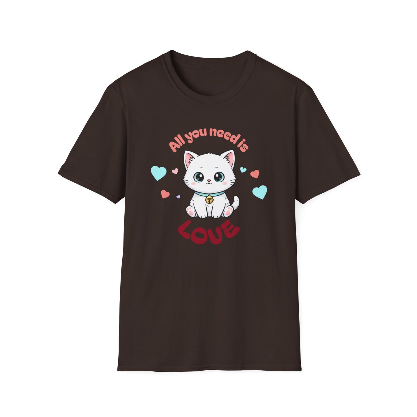 Cat 'All You Need Is Love' T-Shirt