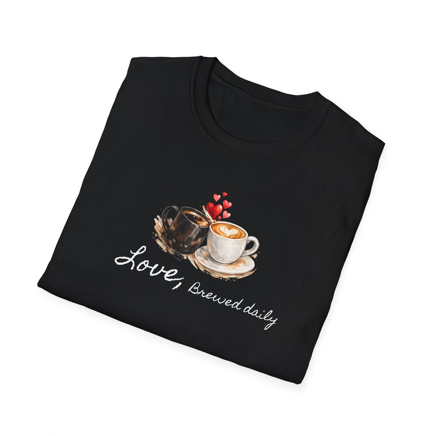 Love Brewed Daily" T-Shirt — Coffee Lover Tee