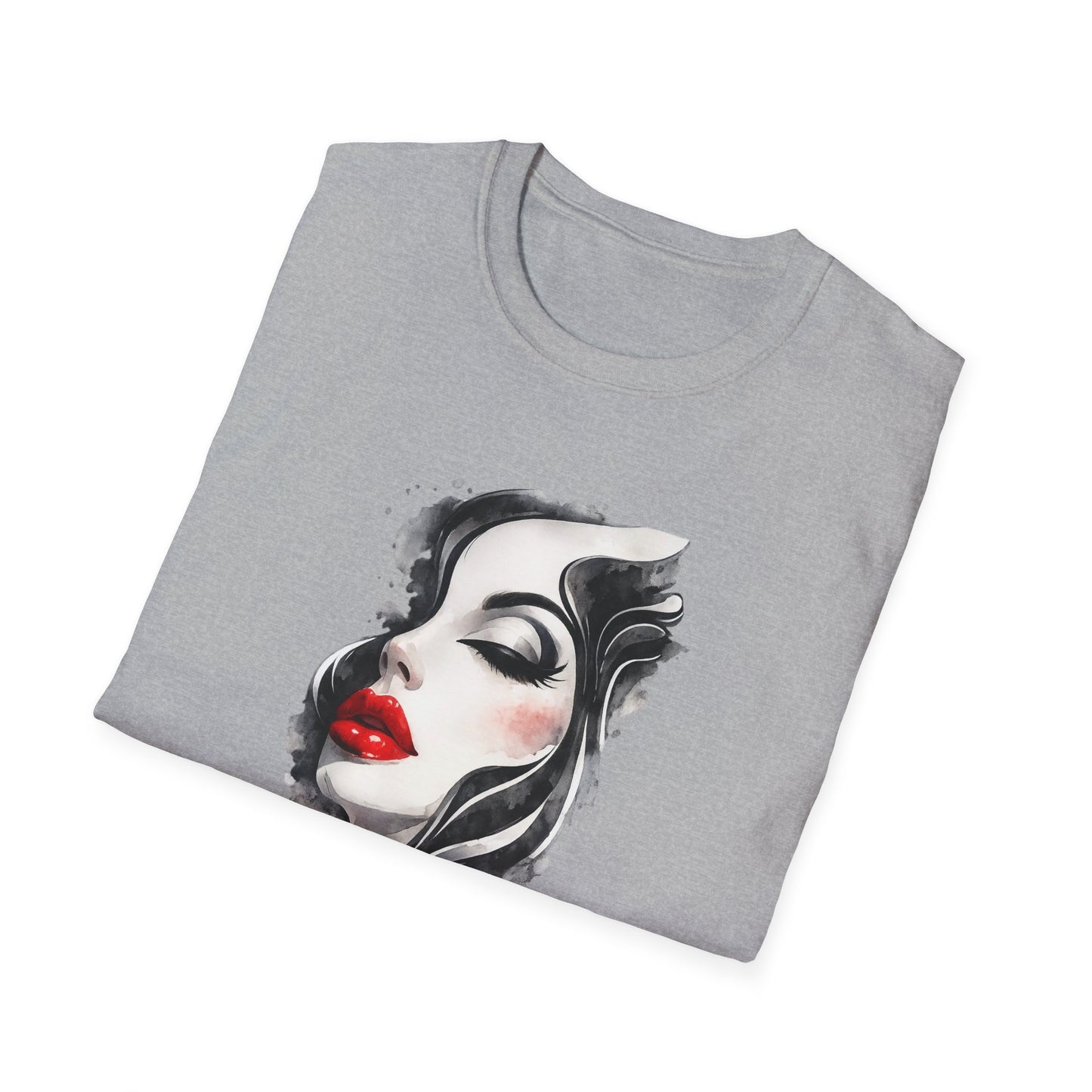 Fashion T-Shirt — Female Close-Up Portrait Graphic Tee