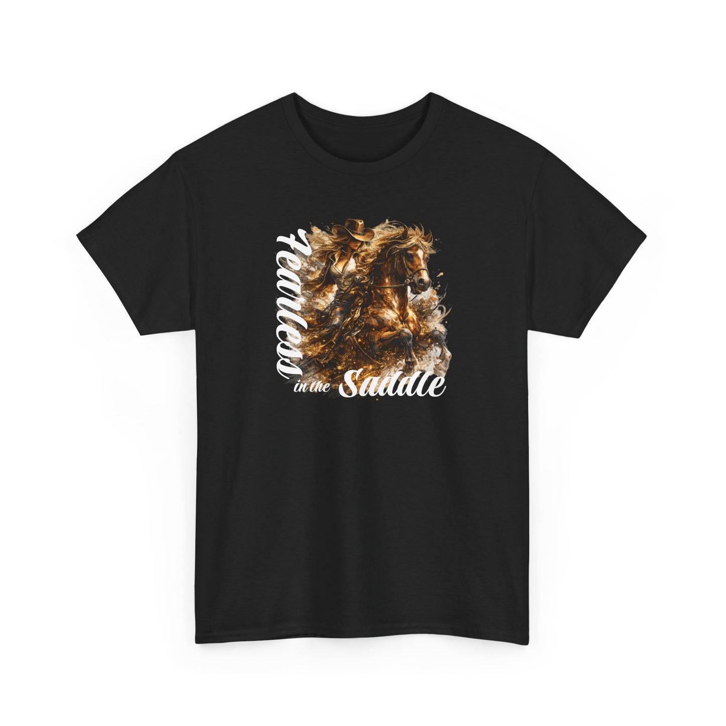 T-Shirt — 'Freedom in the Saddle' Horse Rider Graphic Tee