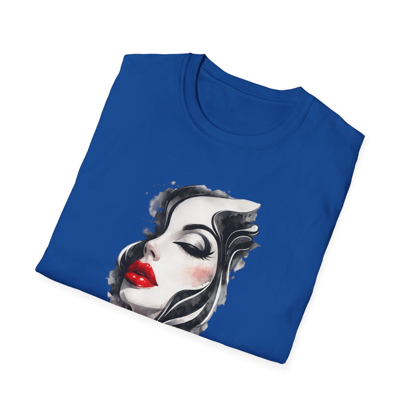 Fashion T-Shirt — Female Close-Up Portrait Graphic Tee