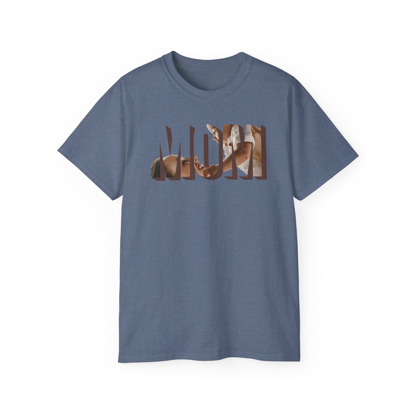 MOM Cotton Tee — Bold Mom Graphic Shirt