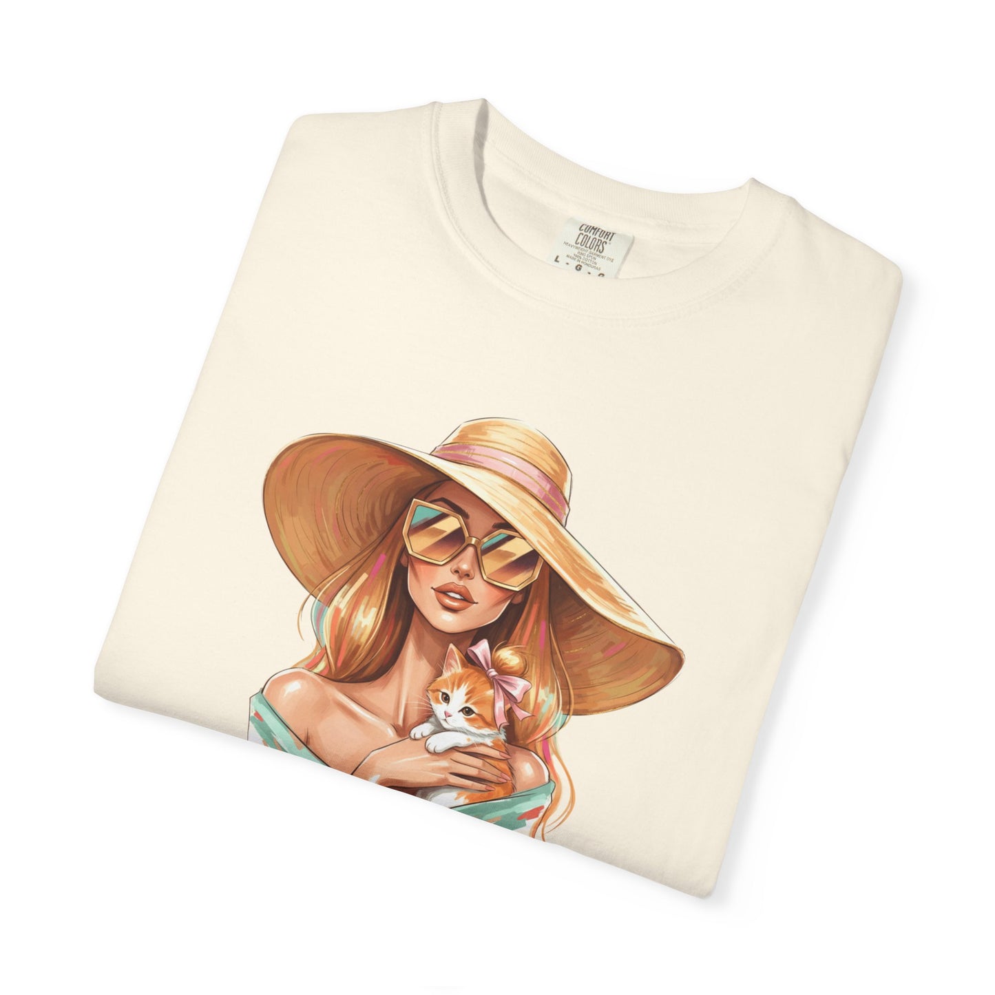 Fashion Icon Hugging Cat T-Shirt