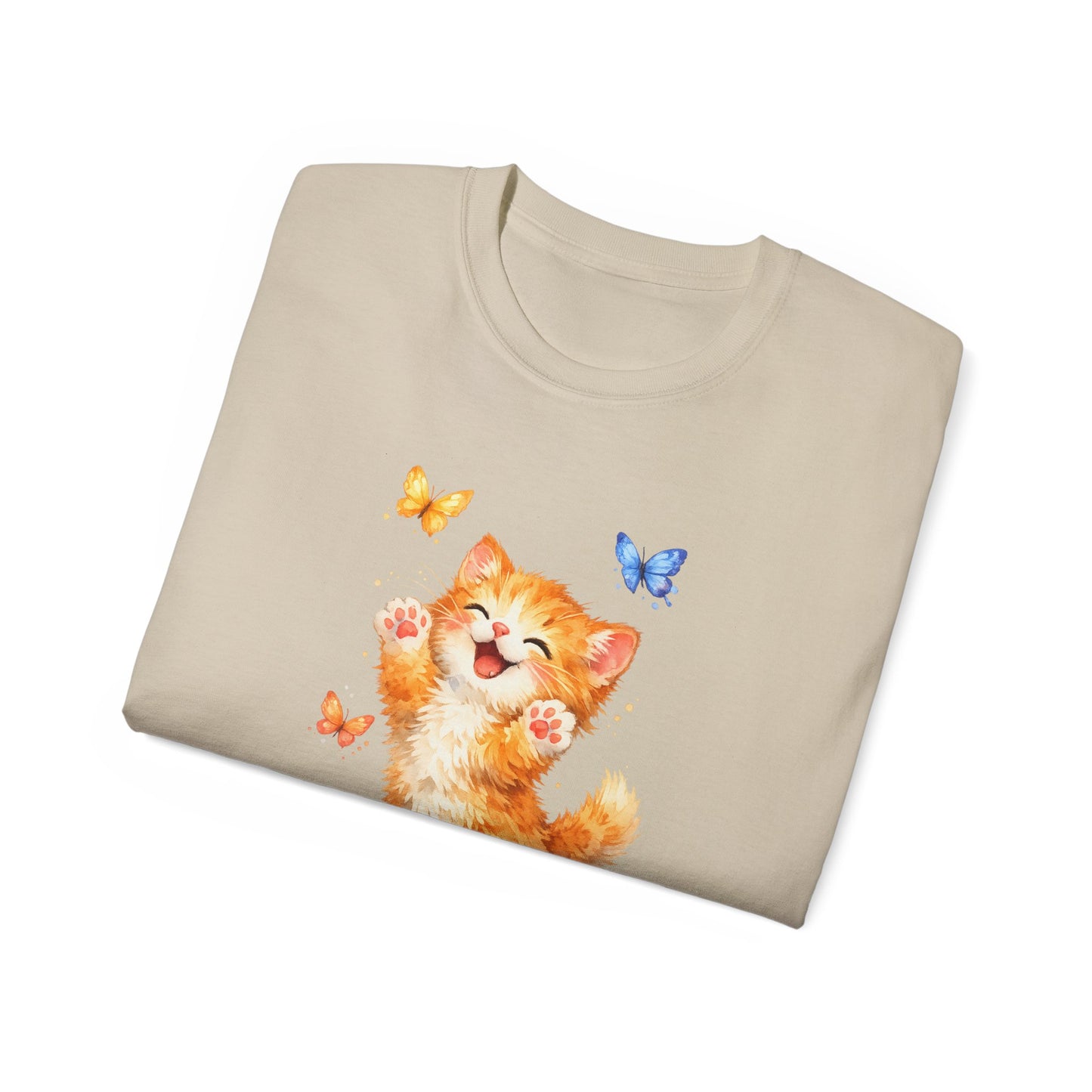 Playful Kitty T-Shirt — Cute Cat Graphic Tee