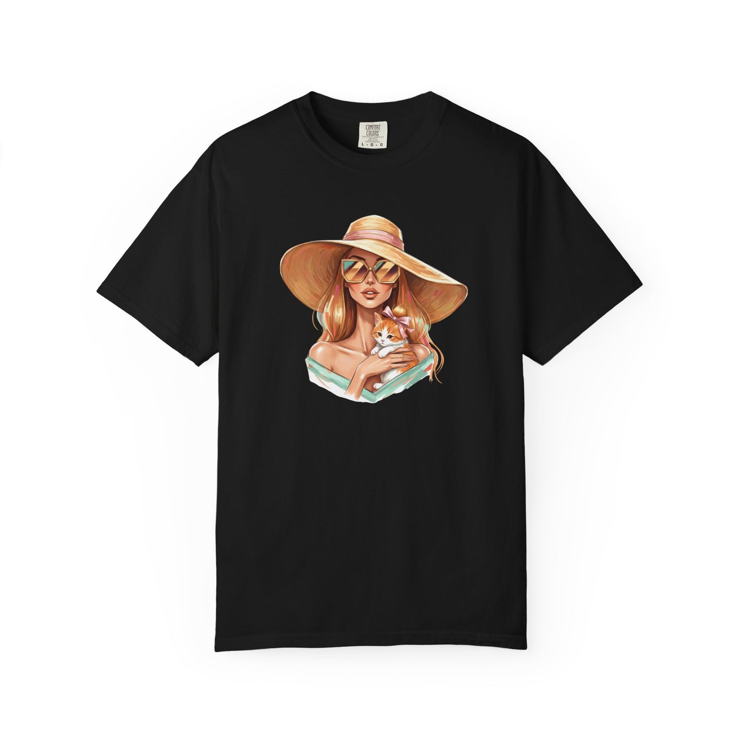 Fashion Icon Hugging Cat T-Shirt