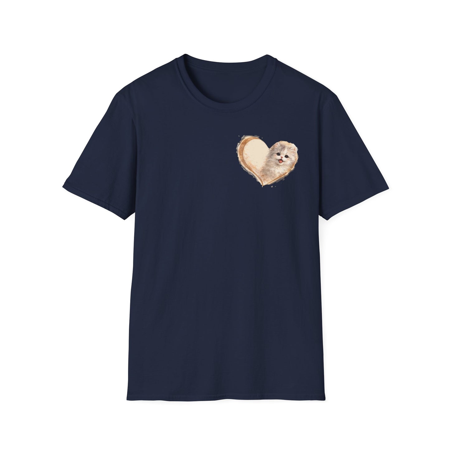 Kitty in My Heart T-Shirt — Cute Cat Graphic Tee for Cat Lovers