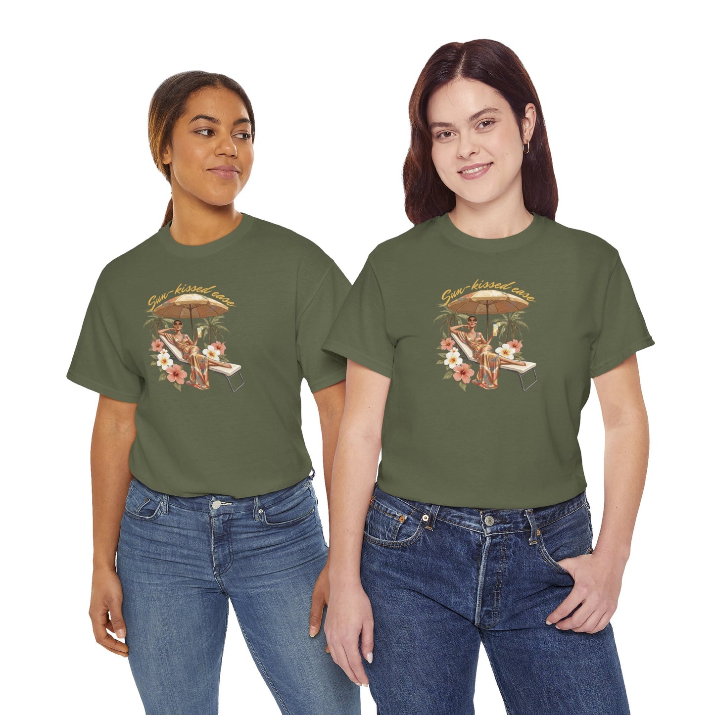Sun-Kissed Ease Tee — Relaxed Summer Graphic T-Shirt