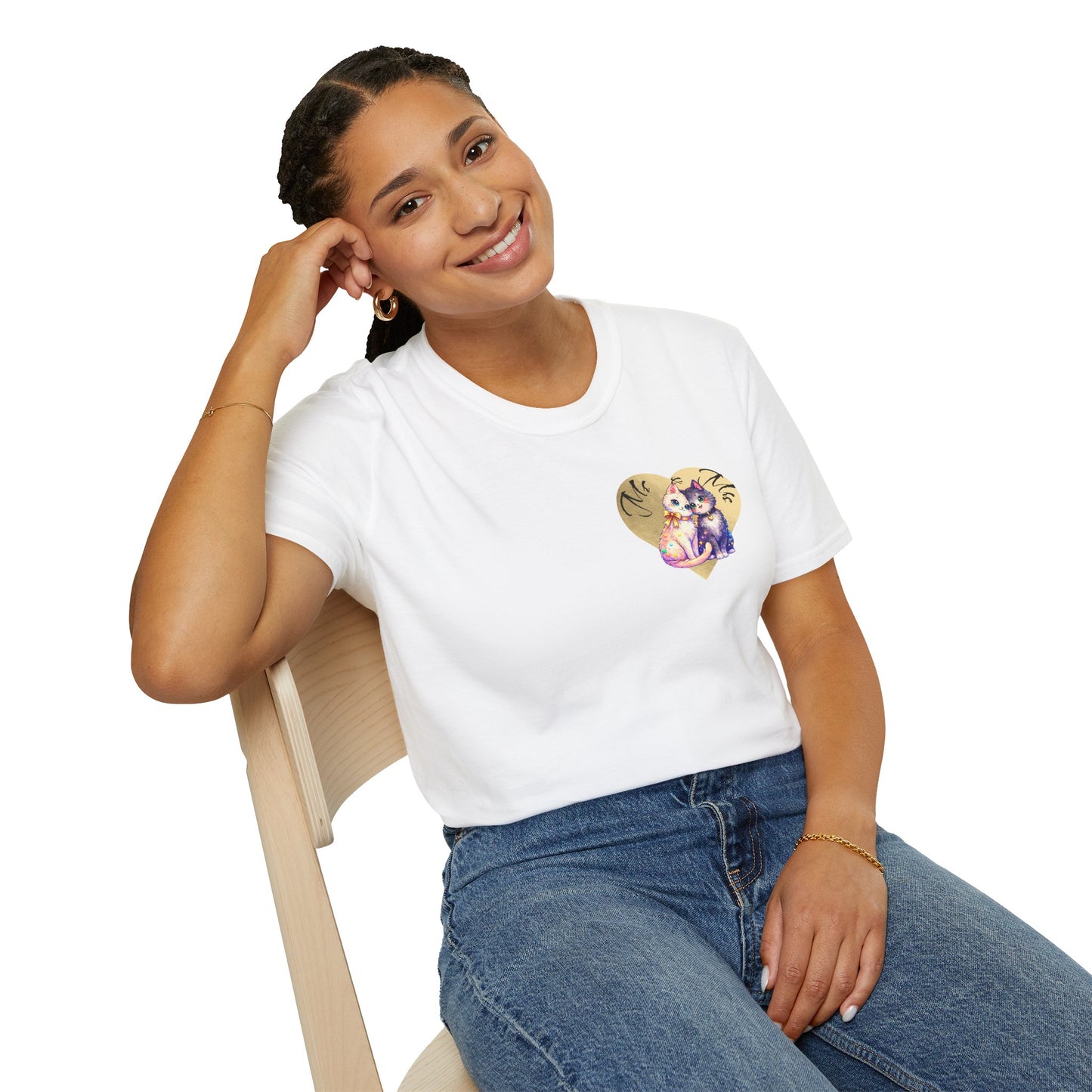 Heart Paw Print T-Shirt — Cute Cat & Dog Love Graphic Tee